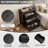 24 Inch 3 Drawer Nightstand With Melamine Surface USB Type C And US Standard Power Outlets-85879173