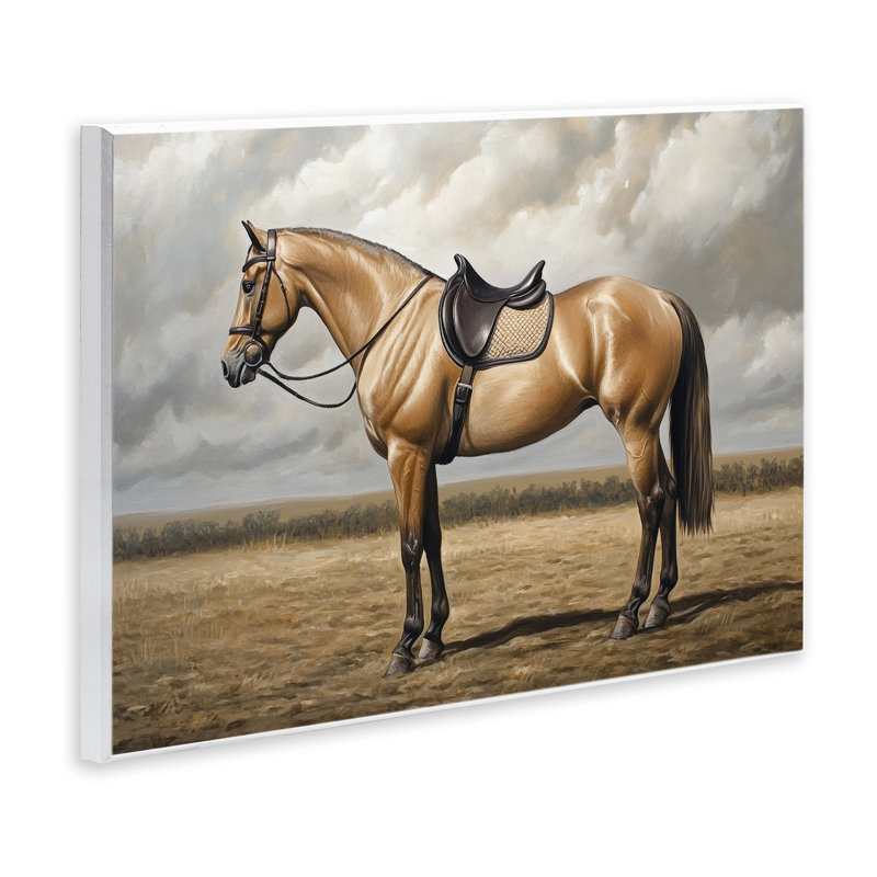 Plaque murale brillante avec jupe de cheval, design par Petal Prints Design, 13 x 19