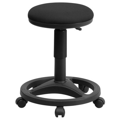 Backless Ergonomic Padded Stool with Foot Ring - Medical Stools