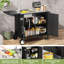 Chariot de barbecue multi-usages avec évier et plateau pliable, table de travail en métal, roulettes pour jardin, acier inoxydable 304, armoire de cuisine avec système de drainage, 360 roues, travail spacieux