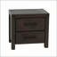 Modern Solidwood 1-Drawer Espresso Nightstand - Bedroom Bed Side Table