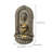 Wall Mounted Lion Head Water Fountain with LED Light, Tiered Outdoor Wall Fountain with Pump