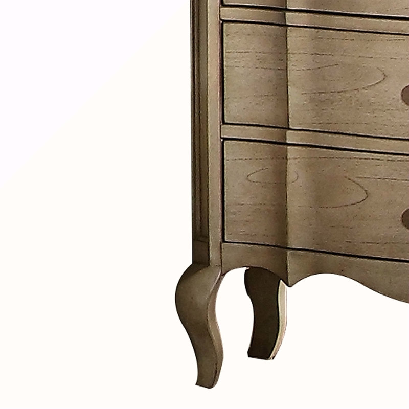Table de chevet 3 tiroirs Taupe