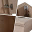 Base de meuble-lavabo sur pied 36 po avec 2 portes et 1 tablette réglable-123044794