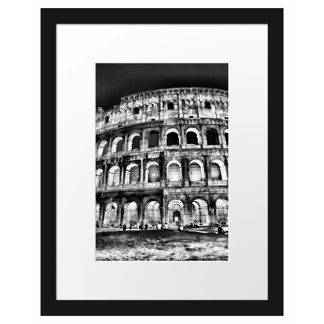 Gerahmtes Poster Colosseum in Rom Italien Italien