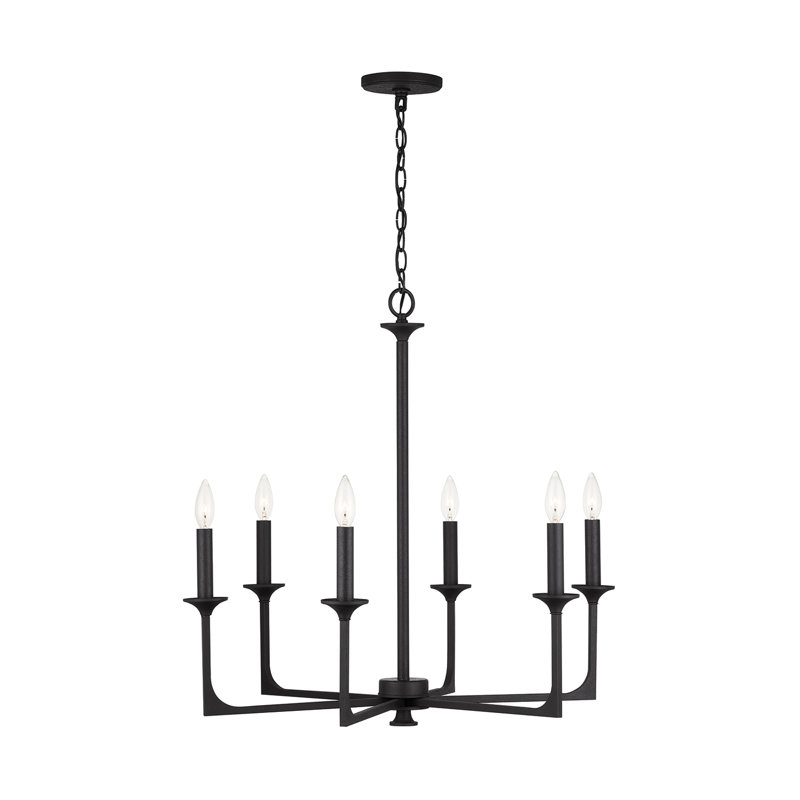Clint 6 - Light Dimmable Empire Chandelier