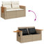 289cm Wide Patio Sofa with Cushions