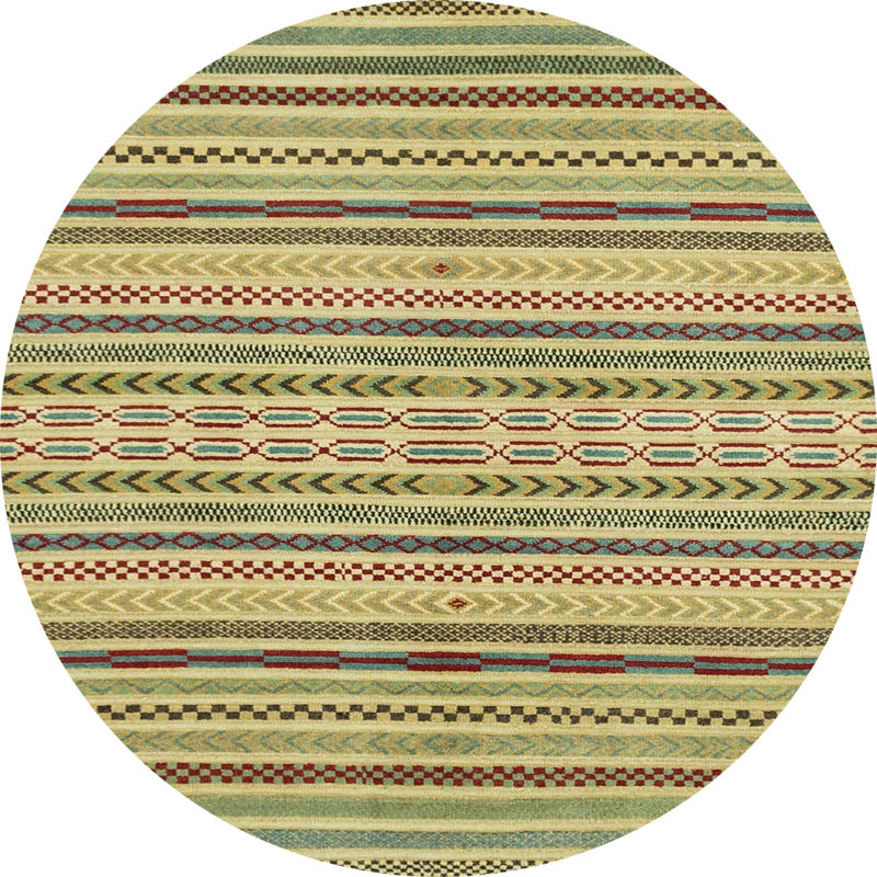 Abstract Indoor Rug, Round 8'