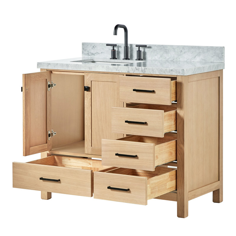 Ensemble de meuble-lavabo simple 43 po Cambridge, Chêne