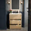 Meuble-lavabo sans poignée avec lavabo en céramique 30 po-62728882