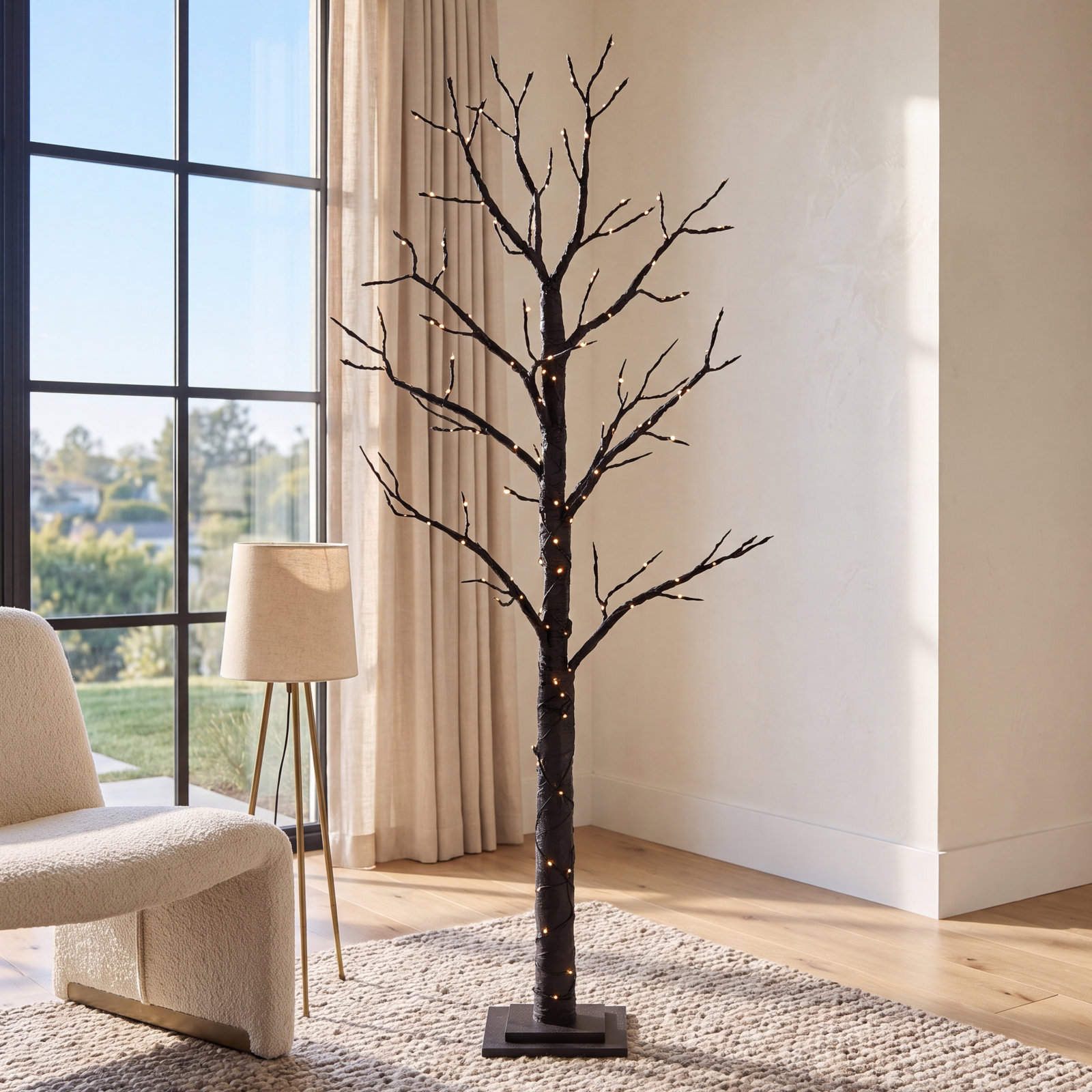 5' Pre-Lit Halloween Twig Tree