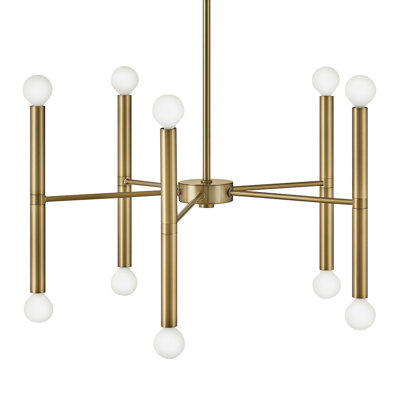 Jamir 10 - Light Dimmable Sputnik Modern Linear Chandelier
