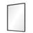 Glossy Black Bathroom Mirrors For Wall 48X30inch Wall Mounted Hanging Plates Mirror Farmhouse Mirror Modern Metal Framed Rectangular Mirror, Decorative Square Corner Mirror(Horizontal & Vertical)