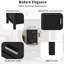 Meuble-lavabo moderne peu encombrant avec lavabo, conception en bois noir