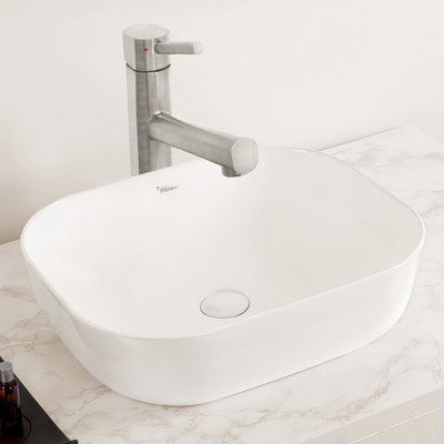 Whitehaus 20" Rectangular Above Mount /Vessel Lavatory Basin