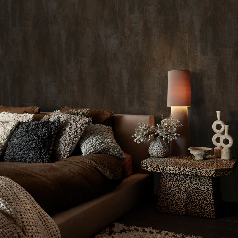 Oxidized Opulence Nightfall Wallpaper, Charcoal