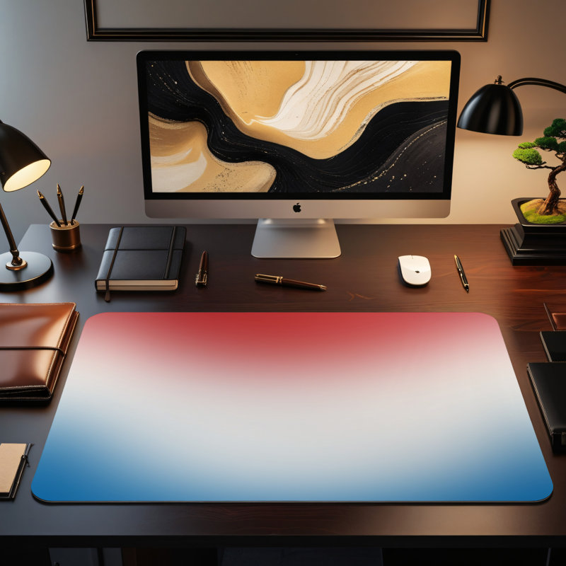 Polyester Desk Pad, 14.4x12.1