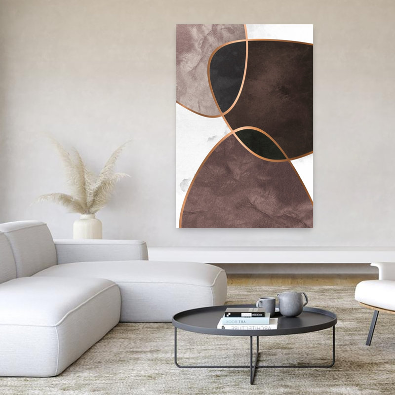 Velvet Shapes 4, art contemporain abstrait, H 60 po x l 40 po