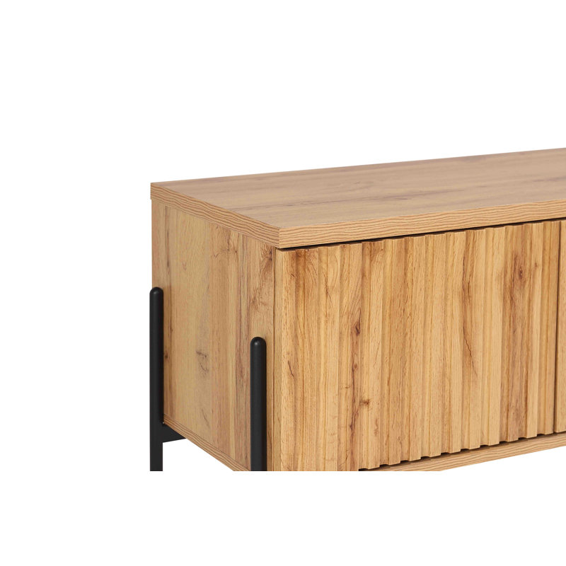 Apeksha 130cm Sideboard, Oak/Black