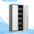 Metal Office Cabinet With 4 Adjustable Shelves And Locking Doors - Garage Organization Solution Lockable Storage Wheels Home