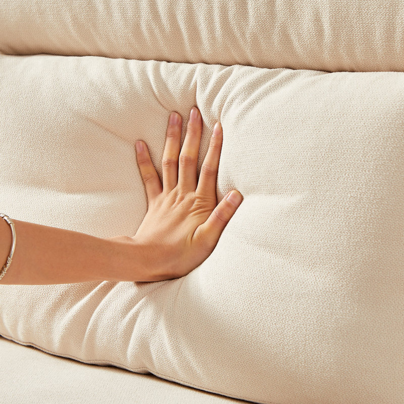 Spacious Modern Sofas, Snowfleece Fabric, Elegant Design For Home & Office