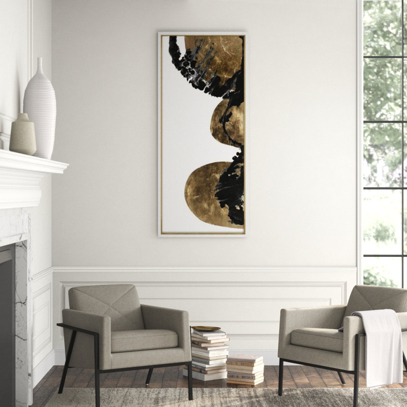 Gilded Indigo I Painting by DAWN SWEITZER, 68" H x 30" W, Gild Gold