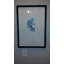 Turquoise Graphite Framed Painting