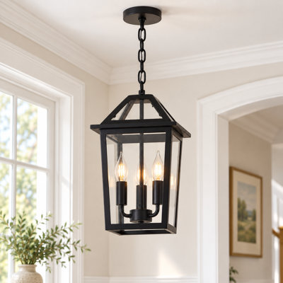 3 - Light Modern Lantern Chandelier Dimmable Pendant Light