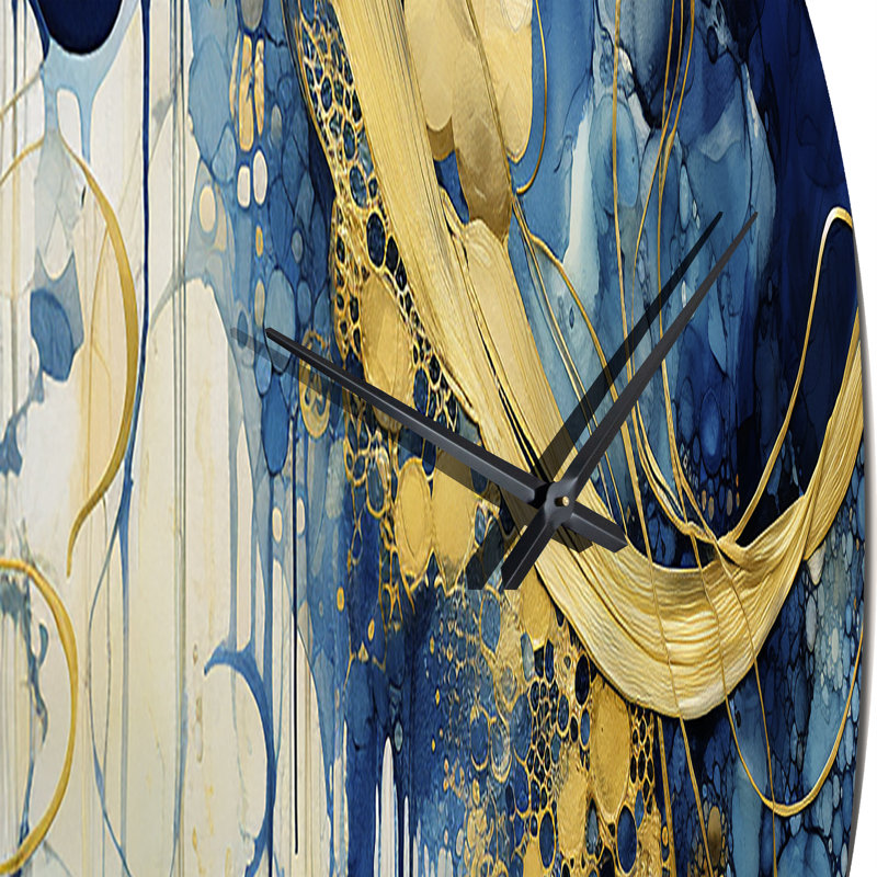 Horloge murale en métal Sunlight Breaking In The Waves III, Petit