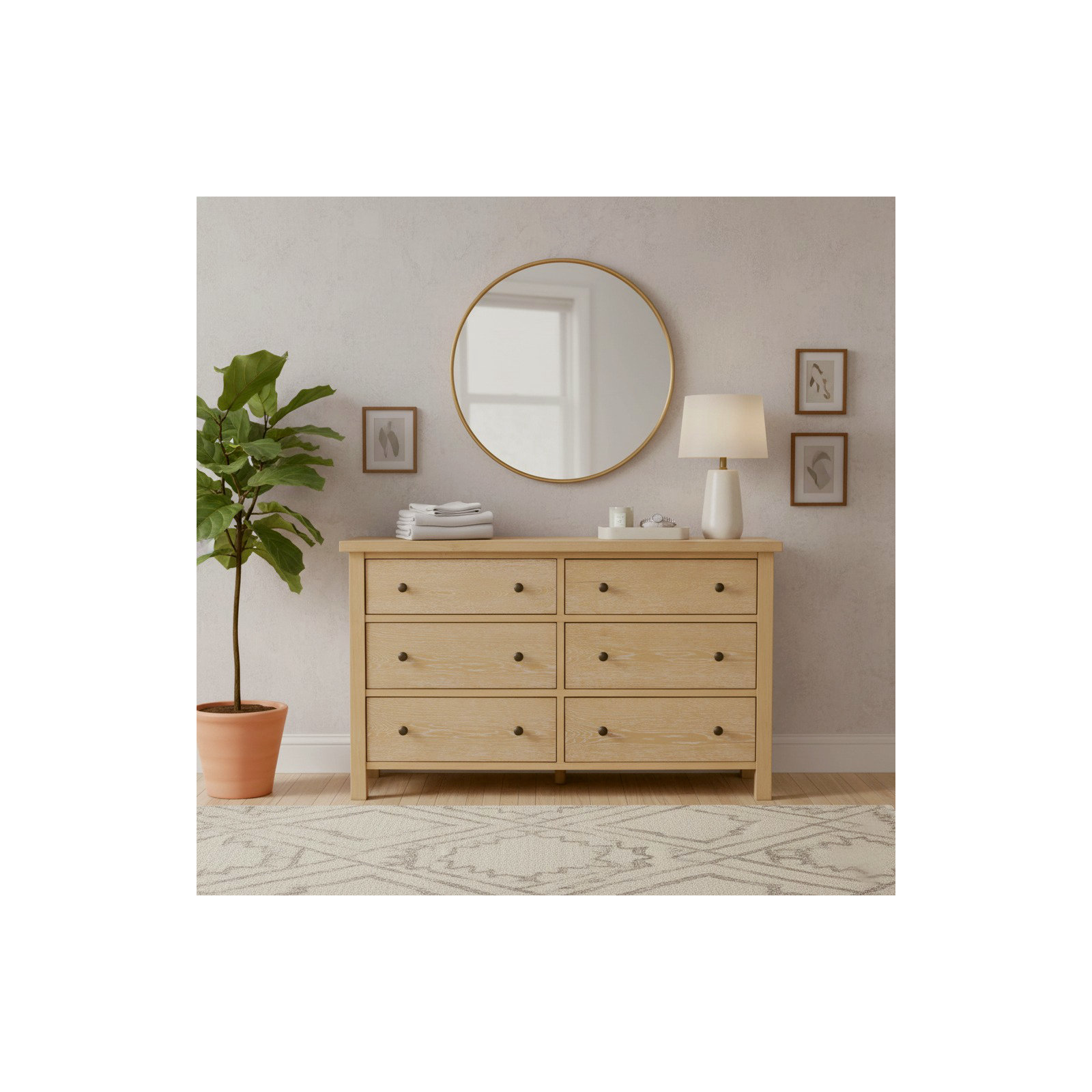 Dillard Six Drawer Dresser