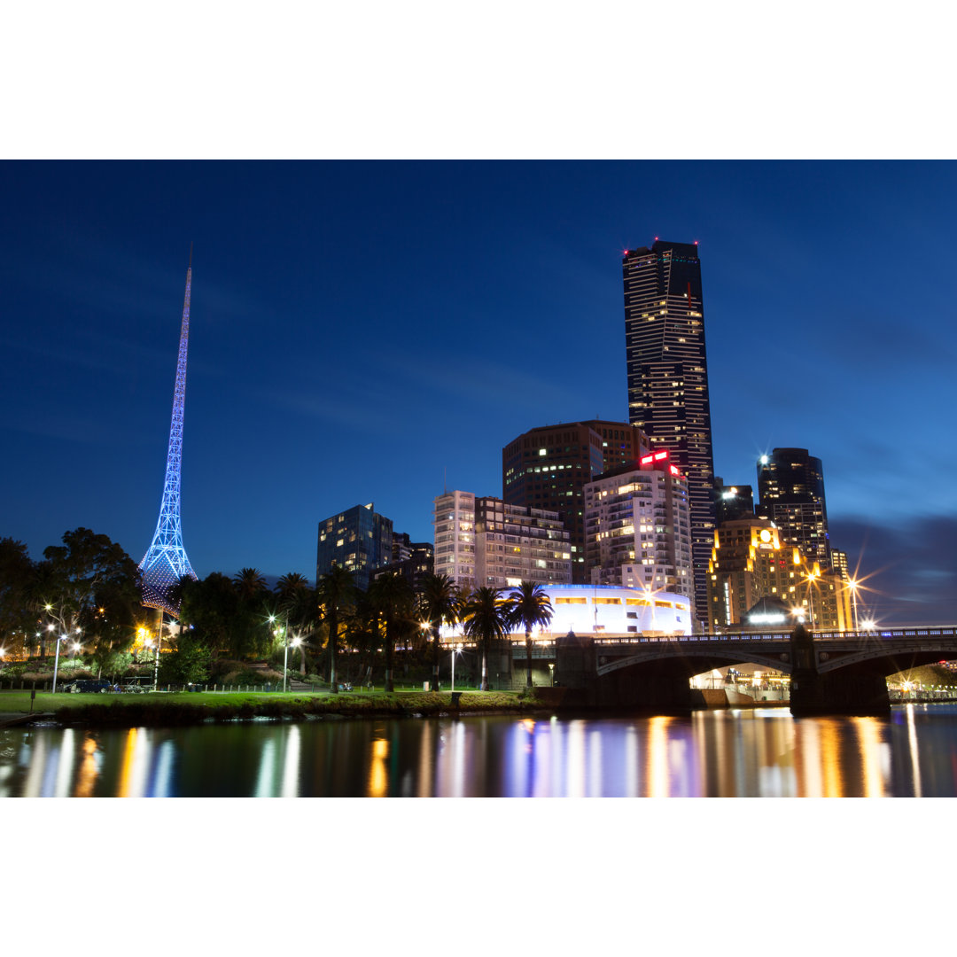 Skyline von Melbourne - Foto auf Leinwand