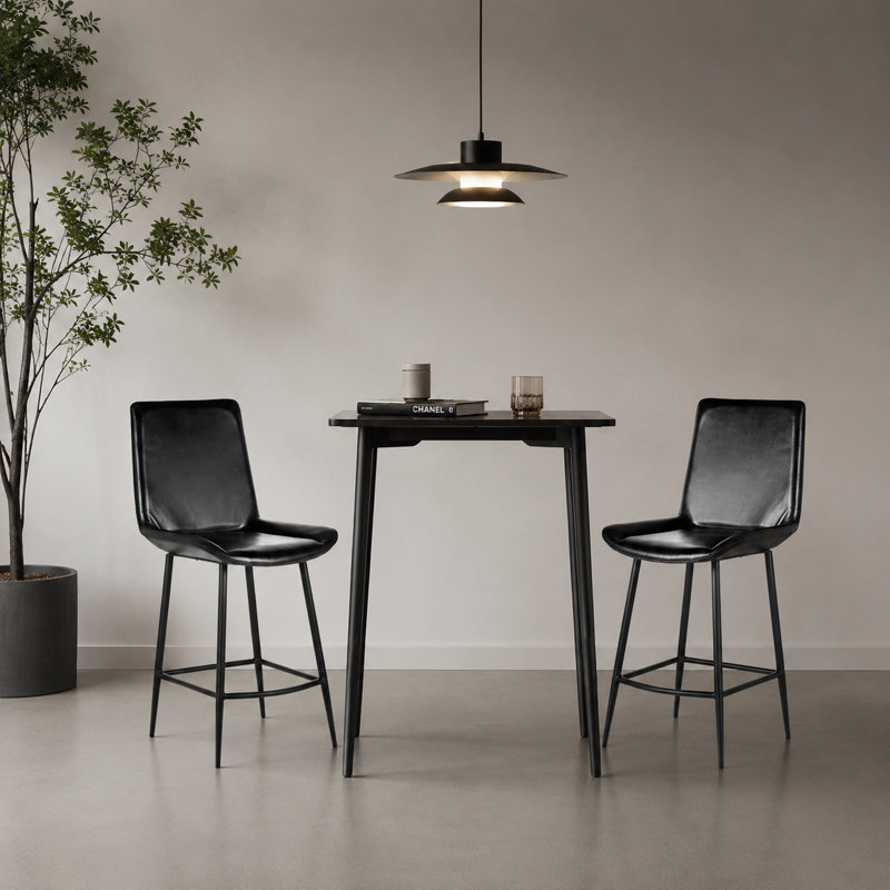Tabouret de comptoir 26 po Tayah, gris