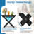 Kahn Rectangular HDPE Outdoor Folding Side Table-9041837