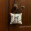 Grey and White Alaskan Malamute Coffee Bar Hanging Square Fabric Ornament 3.5 × 3.5-2087200770