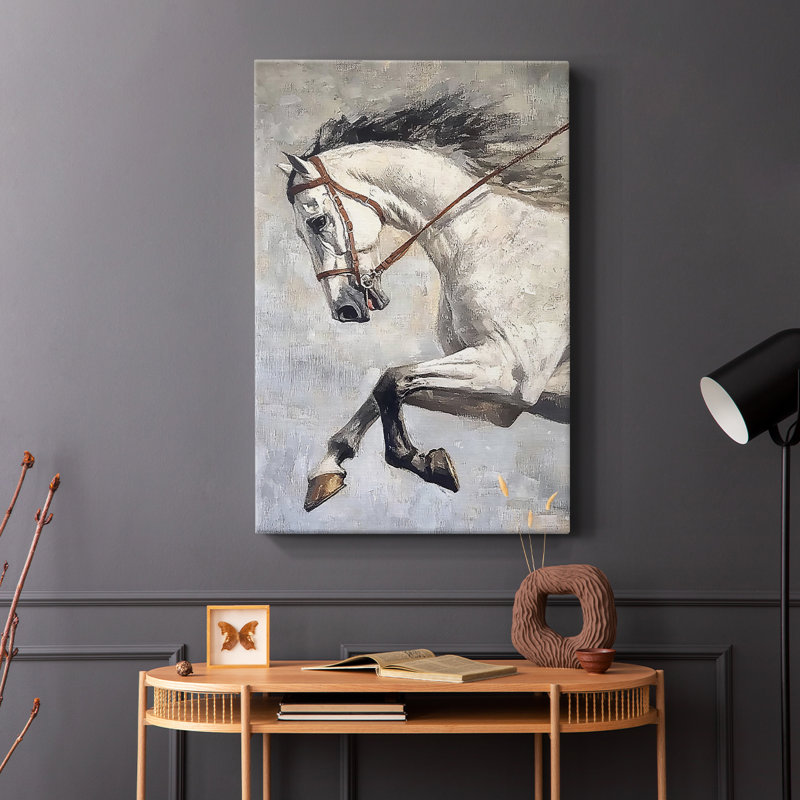 ANIMAUX série CCCCXX - Toile tendue avec châssis de qualité supérieure - Prêt à être accroché, H 60 po x l 40 po