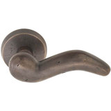 Cody Wave/Drop Passage (Hall & Closet) Door Lever with Round Rosette