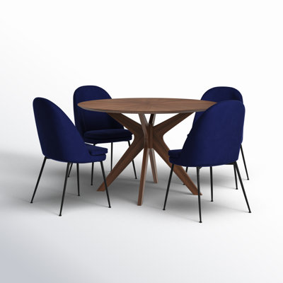 Cobos 5-Piece 47.25" Round Dining Set
