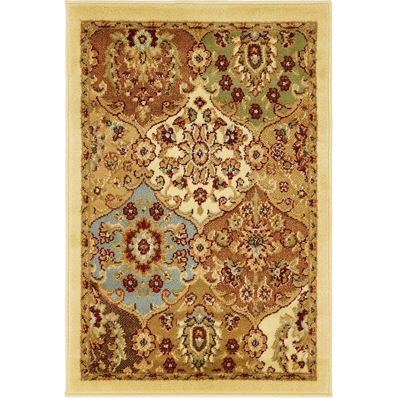 Wicklund Oriental Indoor Rug, Rectangle 2'2" x 3'