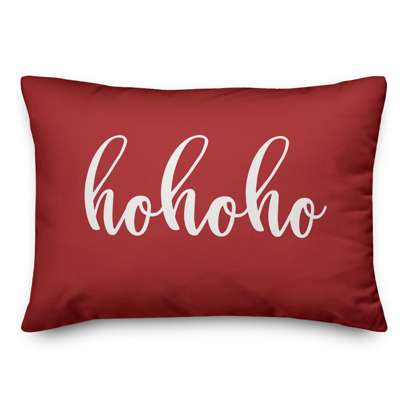 Reversible Throw Pillow, Red