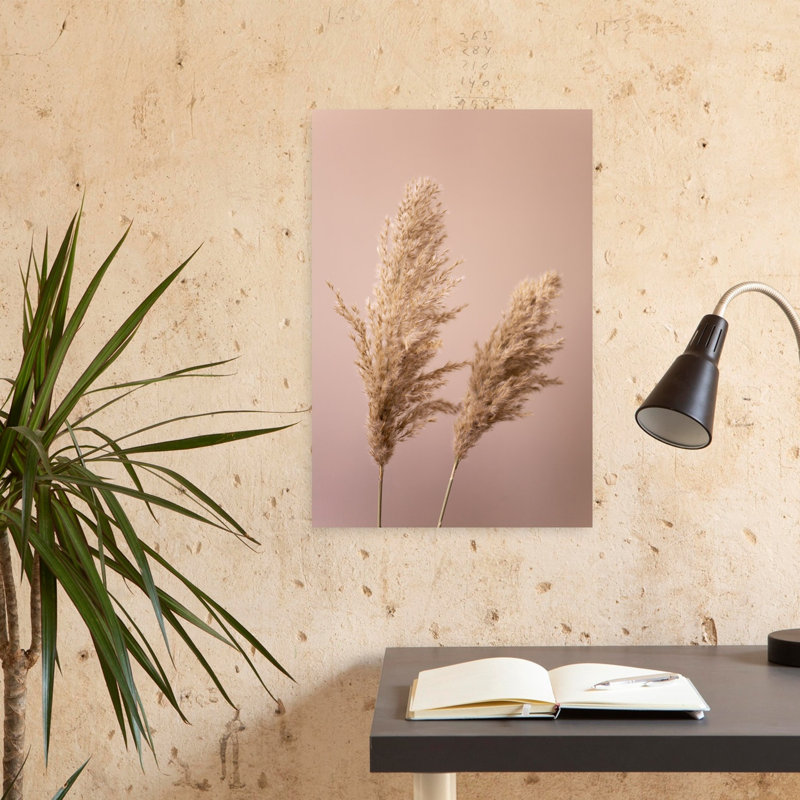 Print, Pink/Tan, 60.96 cm H x 40.64 cm W