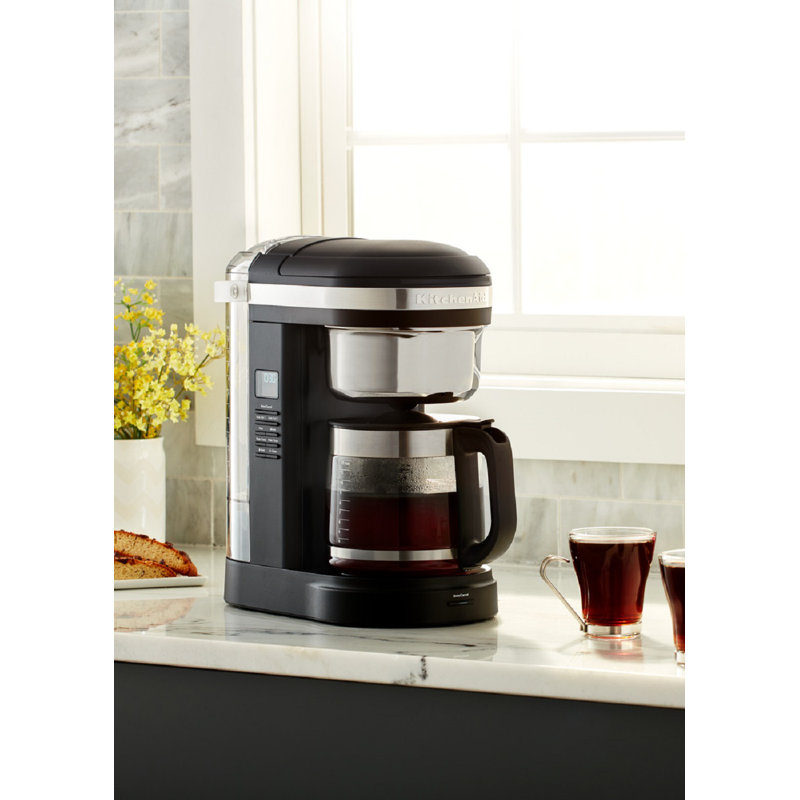 KitchenAid Classic 12 Cup Drip Coffee Maker, Onyx Black