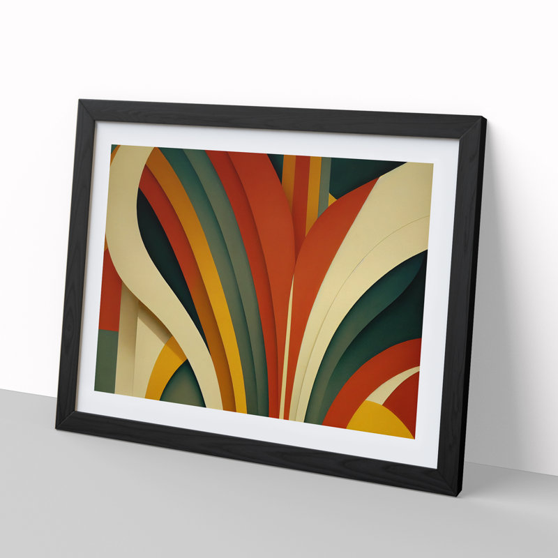 Art Deco Art Vol.2 - Single Picture Frame Print, Black Framed, 34cm H x 46cm W x 2cm D
