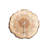 Brown Tree Ring Shaped Crystal Ceramic Wall Clock