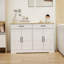 Buffet 47,95 "avec 2 tiroirs Farmhouse Buffet-1522823625