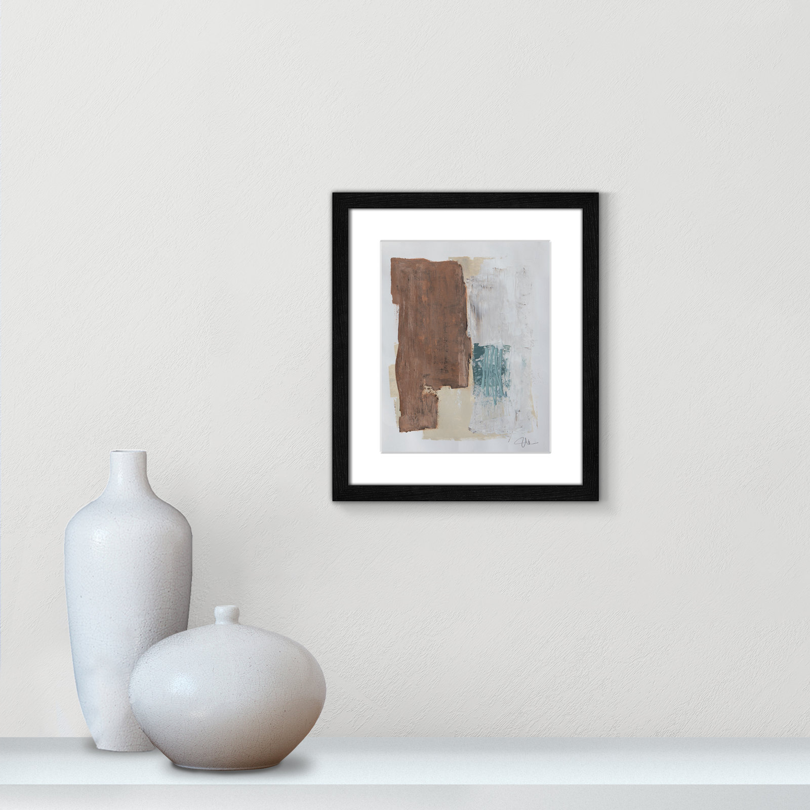 Together We Work I Print, Black Framed, 15" H x 13" W x 0.75" D