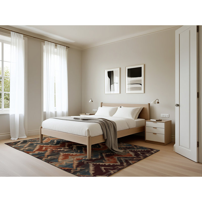 Tapis brun lavable à la machine, Rectangle 5 pi x 7 pi