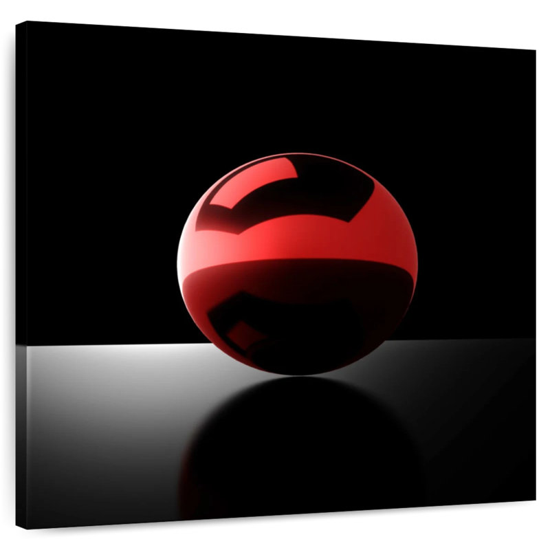 Avery Red Chrome Ball, 10" H x 10" W