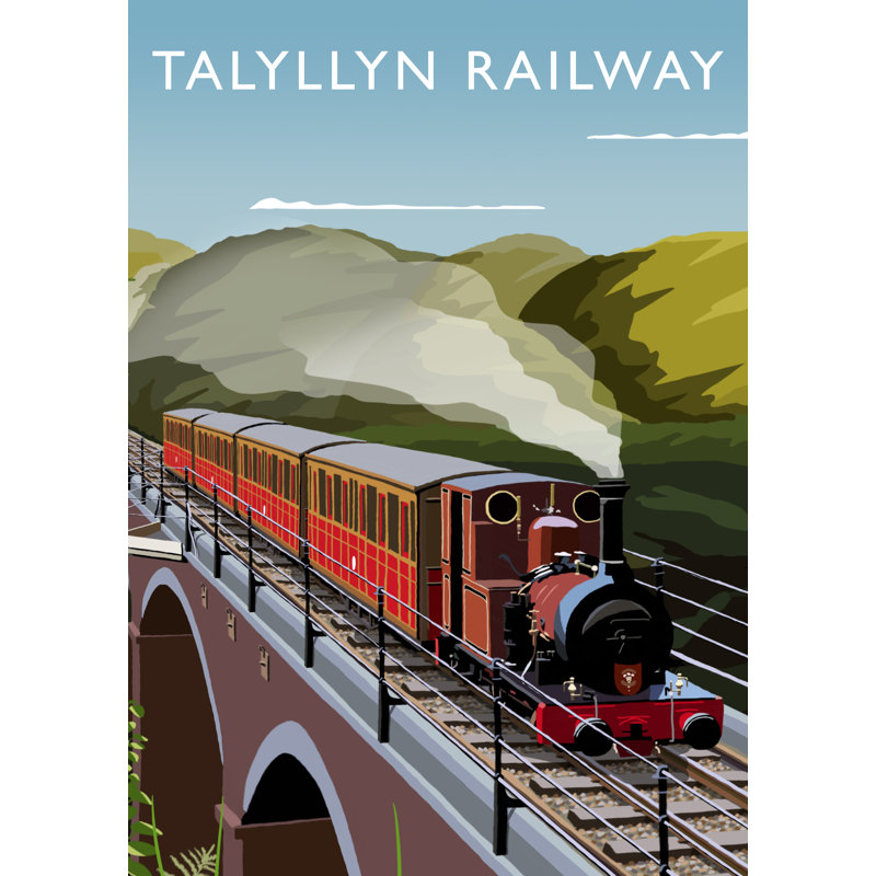 'Talyllyn Railway' by Richard O'Neil - Print, No Frame, 40 cm H x 30 cm W x 1 cm D