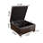 Quentin Faux Leather Ottoman-125373035