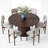 Chynthia 6 - Person Oval Solid Wood Dining Table Set-658264890